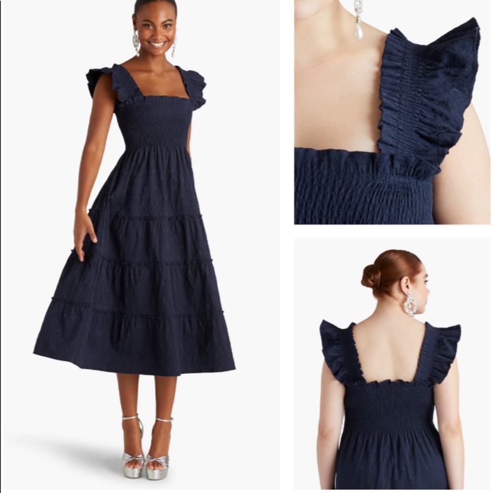 Hill House Navy Brocade Ellie Nap Dress - S – New Without Tags / Never Worn!